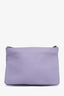 Celine Purple Leather Small Trio Bag