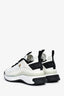 Pre-loved Chanel™ White/Black Leather CC Sneakers Size 37