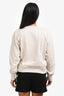 Isabel Marant Etoile Light Grey Cotton Blend Logo Sweatshirt Size 38