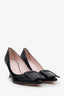 Roger Vivier Black Patent Leather 'In The City' Heels Size 37