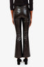Citizens of Humanity Black Recycled Leather Lilah Pants Size 23