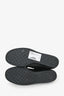 Pre-loved Chanel™ Black Leather CC Cap Toe Sneakers Size 36