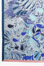 Hermès Blue/Multicolour Silk Millefleurs du Mexique Scarf Size 65cm