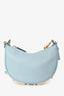 Fendi Blue Leather Small Fendigraphy Bag with Strap