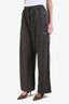 Acne Studios Washed Grey Cotton Wide Leg Sweatpants Size XS