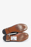 Chloe Burgundy Patent Leather Logo Loafers Size 35.5