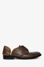 Maison Margiela Brown Leather Cut-Out Oxfords Size 41 Men's