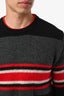 Givenchy Black/Red Wool Striped Sweater Size M Mens