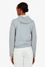 Moncler Grey Logo Zip Up Hoodie Size XS