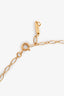 Tiffany & Co. 18K Yellow Gold and Diamond Daisy 2.5" Key Pendant Necklace