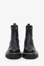 Louis Vuitton Black Leather Monogram Chelsea Boots Size 36.5