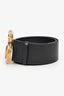 Gucci Black Leather GG Marmont Extra Wide Belt Size 90/36