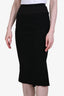 Rick Owens FW19 Black Ruffle 'Larry' Midi Skirt Size 2