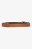 Hermès 2021 Black/Gold Epsom Leather Reversible Belt Size 75