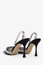 Mach & Mach Grey PVC Crystal and Pearl Mules Size 40