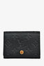 Louis Vuitton Black Leather Monogram Empreinte Envelope Business Card Holder