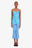 Smythe Blue Cropped Flare Pants Size 00
