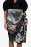 Dries Van Noten Multicoloured Silk Asymmetric Skirt Size 40