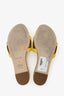 Hermès Yellow Leather Aloha Sandals Size 35