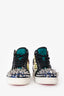 Christian Louboutin Multicolour Printed Patent Leather Lou Pik Pik High Top Sneakers Size 43.5 Mens