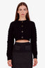Loulou Studio Black Abaco Cropped Cardigan Size M