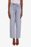 Agolde Light Blue Criss-Cross Straight Leg Jeans Size 27