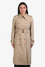 Burberry Beige Chelsea Long Heritage Trench Coat Size 10 US