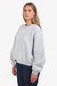 T By Alexander Wang Light Grey Cotton Blend Sweatshirt Size M
