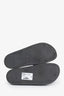 Givenchy Black Croc Embossed Logo Slide Sandals Size 41