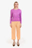 Pleats Please Issey Miyake Orange Wide Leg Pants Size 3
