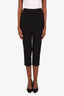 Rick Owens Black Virgin Wool Pleated Straight Leg Pants Size 2