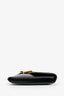 Gucci Black Leather Web Detail Sylvie Clutch