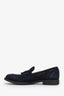 Mocassins à pampilles en daim bleu Brunello Cucinelli taille 42,5 homme