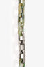 Louis Vuitton Silver Tone Plexiglass Monogram Chain Necklace