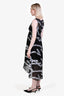 Marc by Marc Jacobs Black/Silver Sheer Embellished Empire Waist Dress Size 4