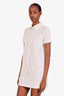 Gucci White Denim GG Jacquard Mini Dress Size 38