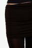 Blumarine Black Jersey Layered Leggings Size 0