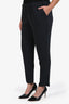 Parosh Black Elastic Waist Trousers Size L