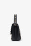 Valentino Black Leather Rockstud Small Top Handle Crossbody Bag with Strap