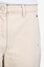 Lemaire White Denim Cropped Jeans Size 38