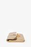 Louis Vuitton Gold Leather Sofia Coppola Clutch with Mirror