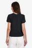 Re/Done Black Cotton 'Just Bring Wine!' Short Sleeve T-Shirt Size S