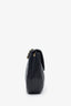 Pre-loved Chanel™ 1986-88 Black Quilted Lambskin CC Matelasse Half Moon Crossbody Bag