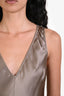 Frame Taupe Silk 'Savannah' Sleeveless Dress Size M
