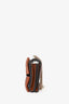 Valentino Brown Grained Leather Bow Chain Clutch
