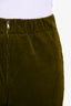Sofie D'Hoore Green Corduroy Wide-Leg Zippered Pants Size 46