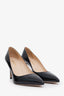 Prada Black Patent Leather Pointed Toe Pumps Size 36