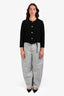 Lemaire Snowy Blue Grey Twisted Belted Barrel Jean Size L