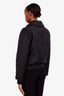 Pre-loved Chanel™ 20N Black Coco Neige Waist Bomber Jacket 34