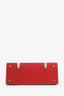 Goyard Red Leather 'Goyardine' Saigon PM Bag with Strap
